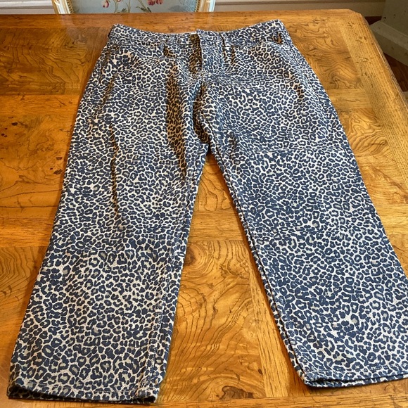 Mango leopard print jeans. Size 8 - Picture 1 of 7